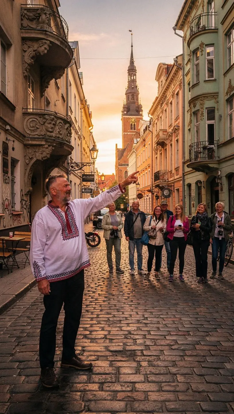 Pilsētas pastaigu ceļojums pa Rīgu ar vēsturiskiem pieminekļiem.